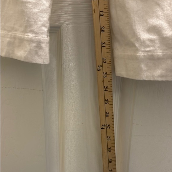 White Wide Leg Pants with Relaxed Fit - Picture 8 of 16